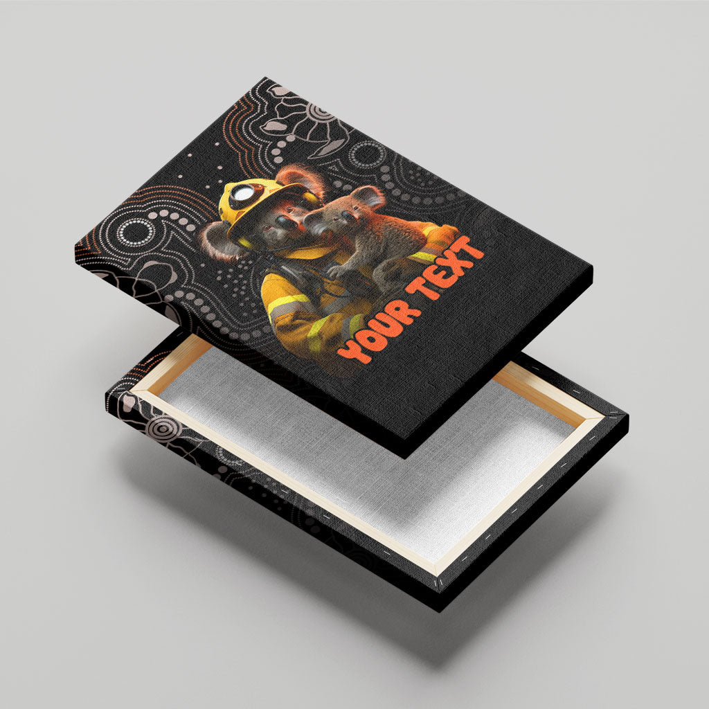 Personalised Paws For Australia Canvas Wall Art Bushfire Wildlife Support Indigenous Aboriginal