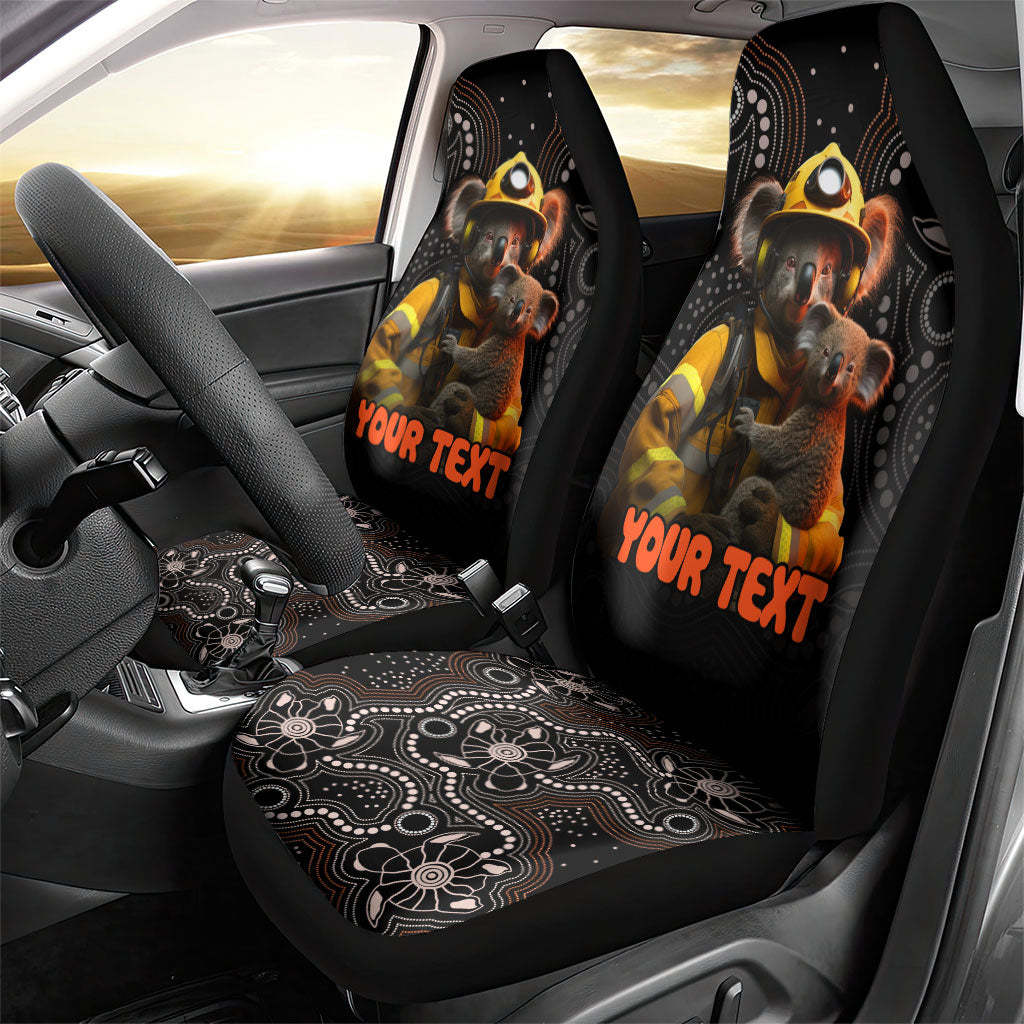 Personalised Paws For Australia Car Seat Cover Bushfire Wildlife Support Indigenous Aboriginal