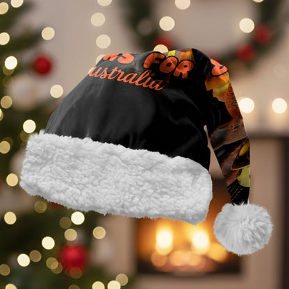 Personalised Paws For Australia Christmas Santa Hat Bushfire Indigenous Aboriginal
