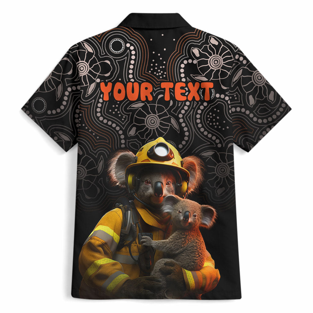 Personalised Paws For Australia Hawaiian Shirt Bushfire Wildlife Support Indigenous Aboriginal