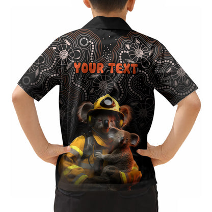 Personalised Paws For Australia Hawaiian Shirt Bushfire Wildlife Support Indigenous Aboriginal
