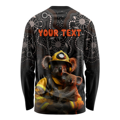 Personalised Paws For Australia Long Sleeve Shirt Bushfire Wildlife Support Indigenous Aboriginal