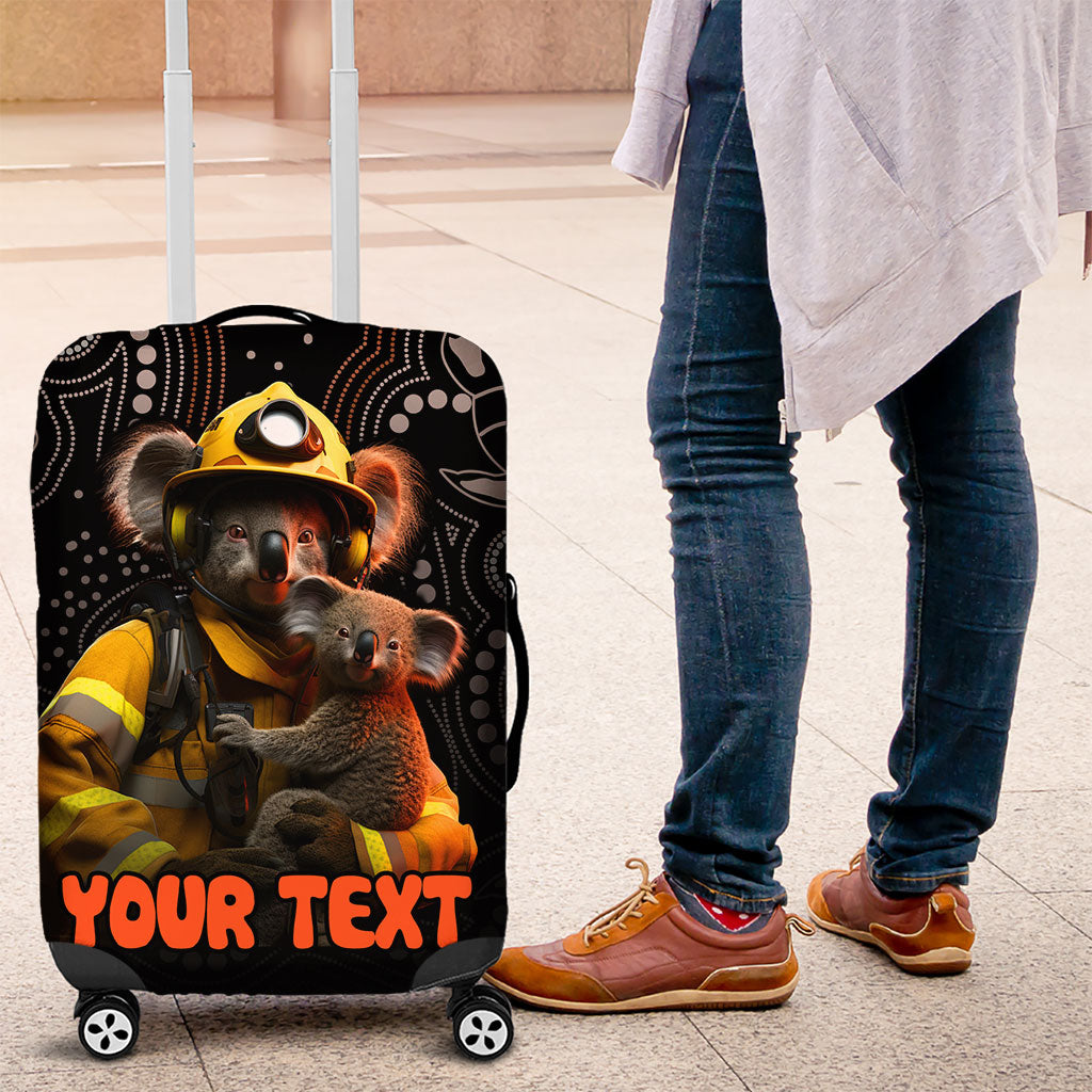 Personalised Paws For Australia Luggage Cover Bushfire Wildlife Support Indigenous Aboriginal