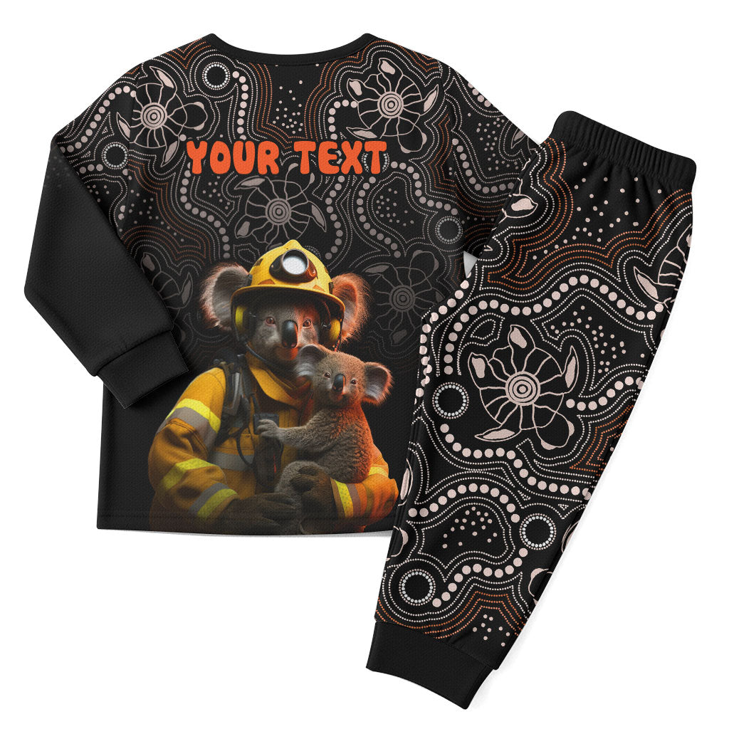 Personalised Paws For Australia Christmas Pajama Set Bushfire Indigenous Aboriginal