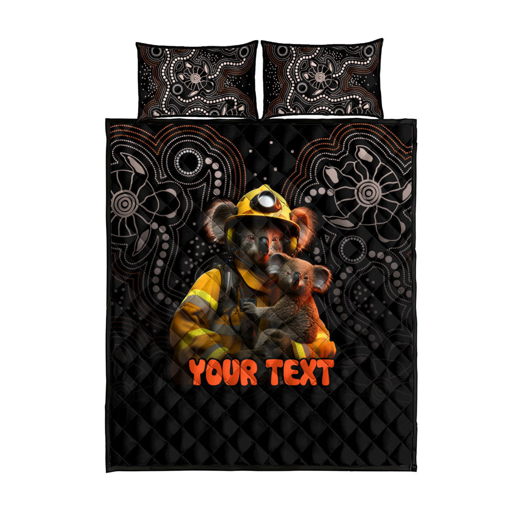 Personalised Paws For Australia Quilt Bed Set Bushfire Wildlife Support Indigenous Aboriginal