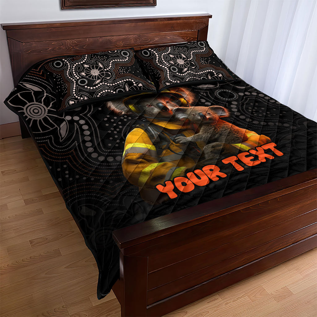 Personalised Paws For Australia Quilt Bed Set Bushfire Wildlife Support Indigenous Aboriginal