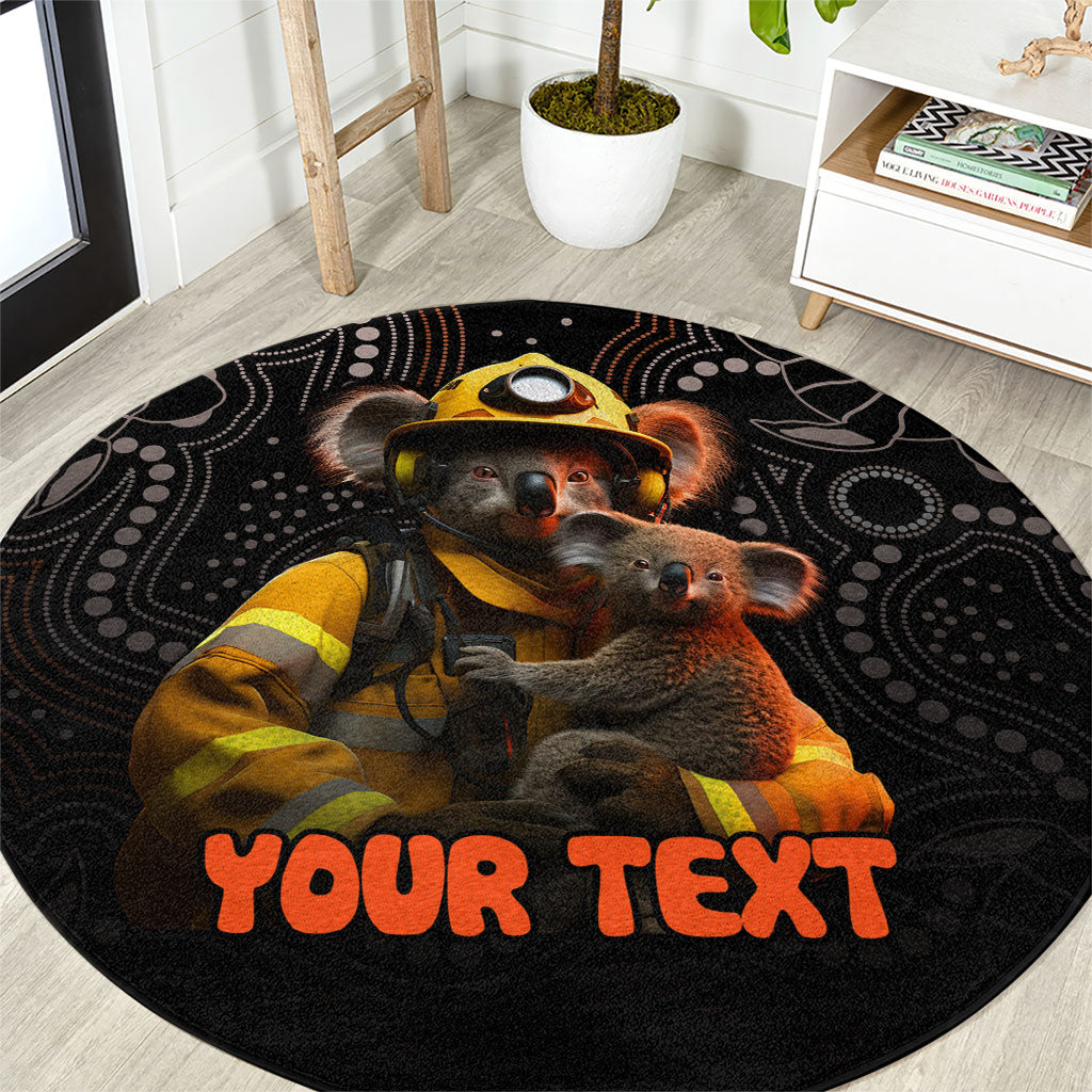 Personalised Paws For Australia Round Carpet Bushfire Wildlife Support Indigenous Aboriginal