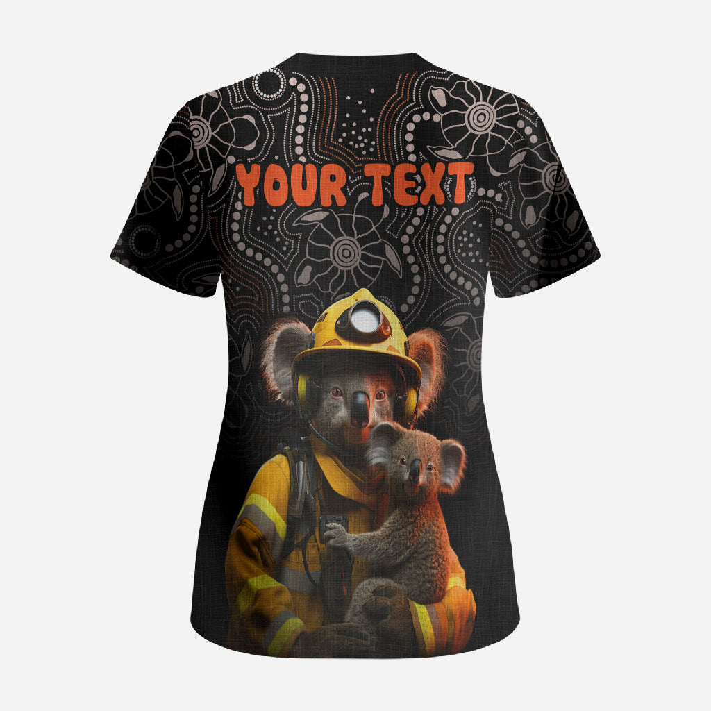 Personalised Paws For Australia Scrub Top Bushfire Wildlife Support Indigenous Aboriginal