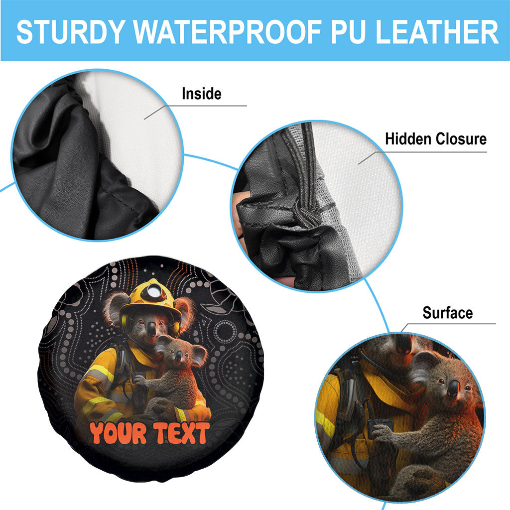 Personalised Paws For Australia Spare Tire Cover Bushfire Wildlife Support Indigenous Aboriginal