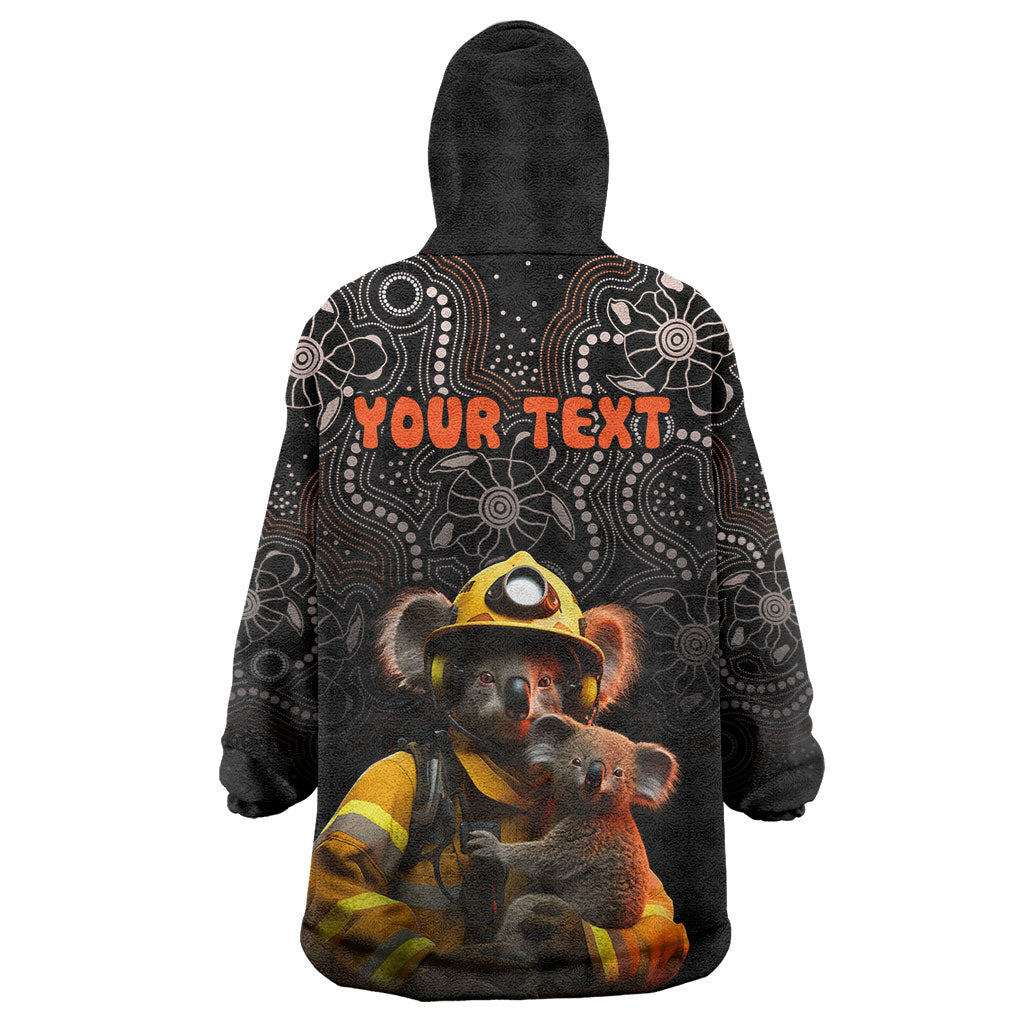 Personalised Paws For Australia Wearable Blanket Hoodie Bushfire Wildlife Support Indigenous Aboriginal