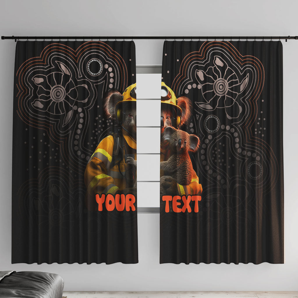 Personalised Paws For Australia Window Curtain Bushfire Wildlife Support Indigenous Aboriginal