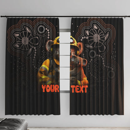 Personalised Paws For Australia Window Curtain Bushfire Wildlife Support Indigenous Aboriginal