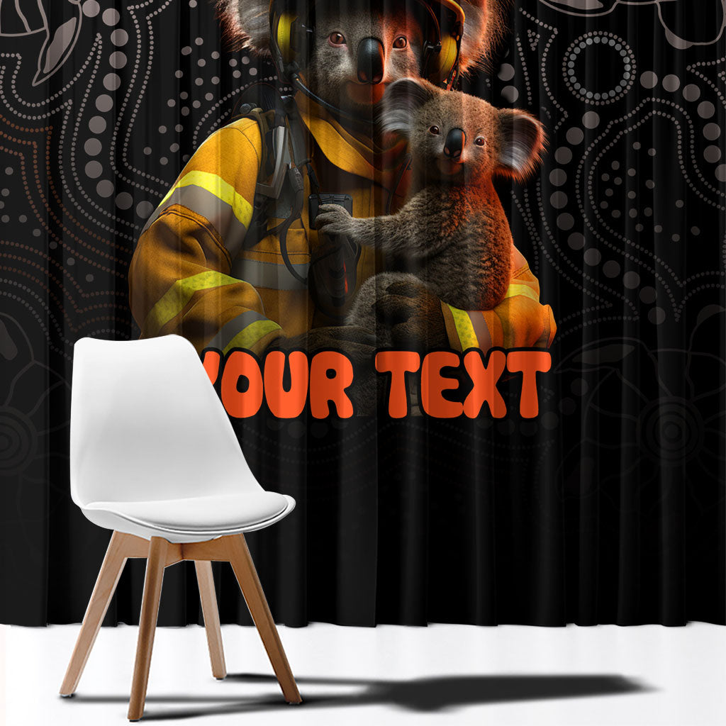 Personalised Paws For Australia Window Curtain Bushfire Wildlife Support Indigenous Aboriginal