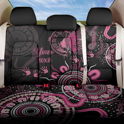 Personalised Aboriginal Pink Ribbons Back Car Seat Cover Think Pink Butterfly Art Wall Clock Breast Cancer Support