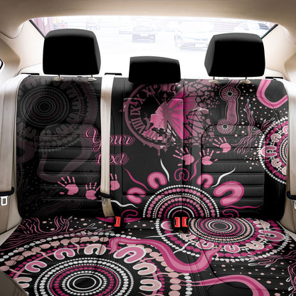 Personalised Aboriginal Pink Ribbons Back Car Seat Cover Think Pink Butterfly Art Wall Clock Breast Cancer Support
