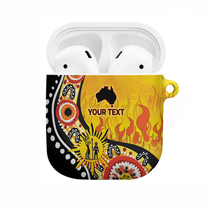 Australia Bushfire Aboriginal Personalised AirPods Case Bush Fire Dreaming
