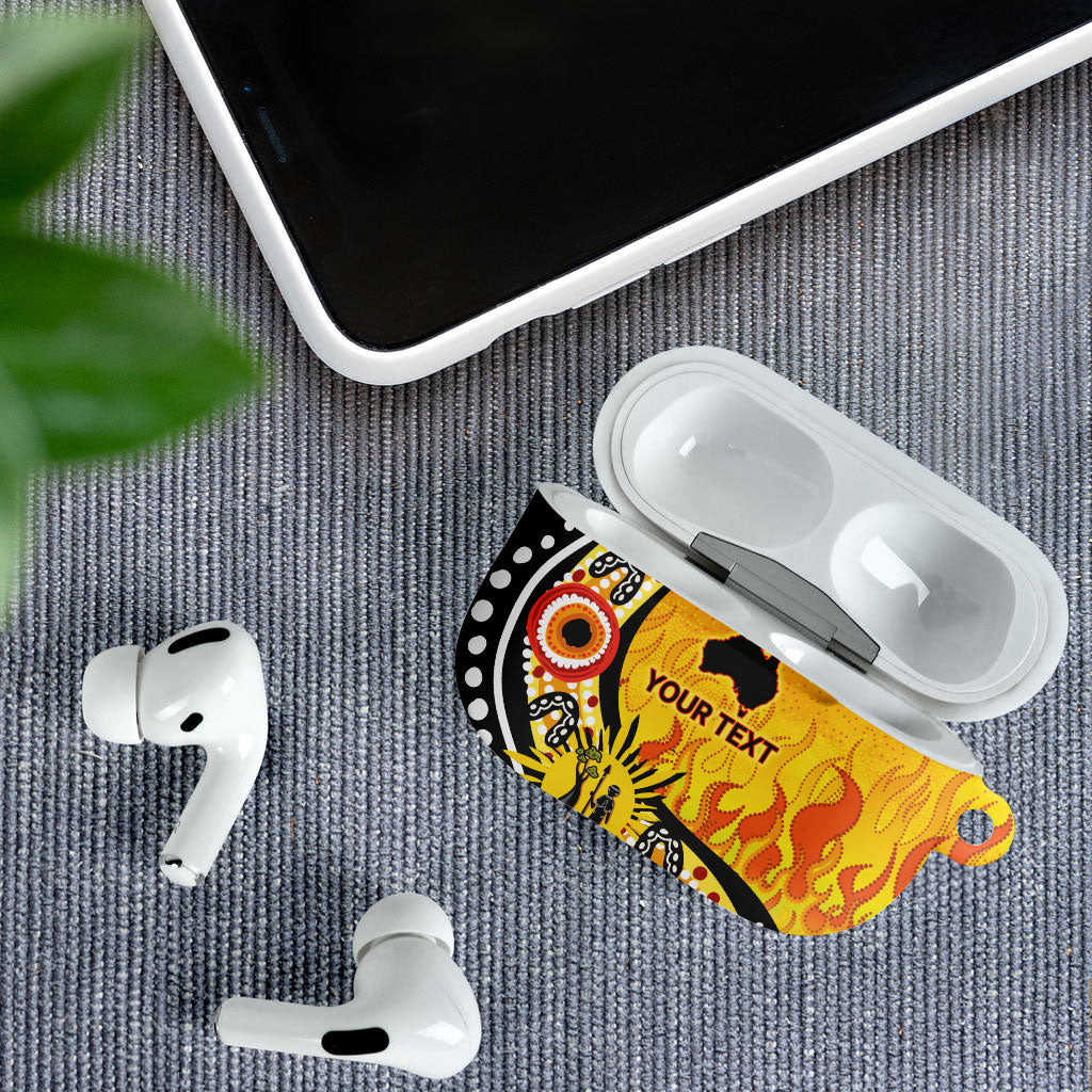 Australia Bushfire Aboriginal Personalised AirPods Case Bush Fire Dreaming