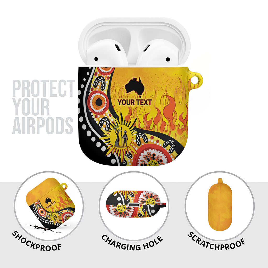 Australia Bushfire Aboriginal Personalised AirPods Case Bush Fire Dreaming