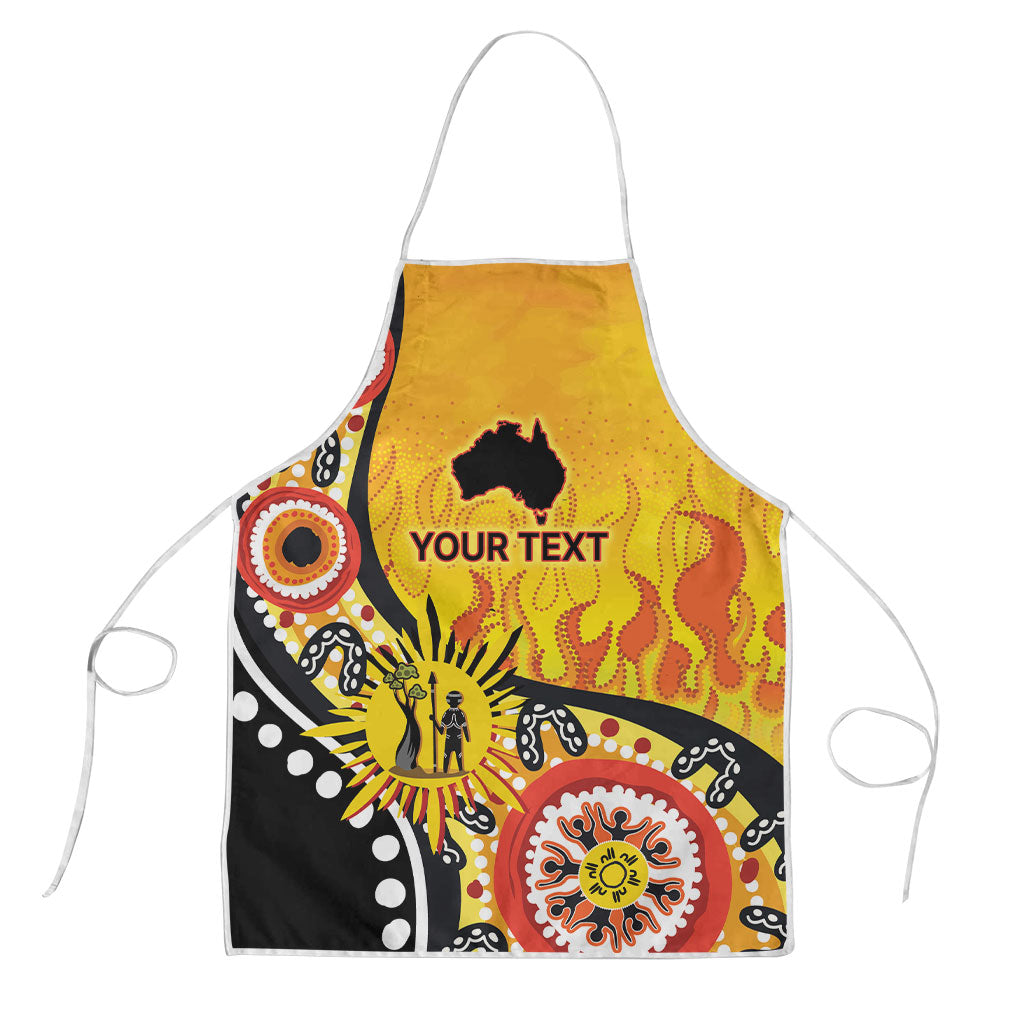 Australia Bushfire Aboriginal Personalised Apron Bush Fire Dreaming