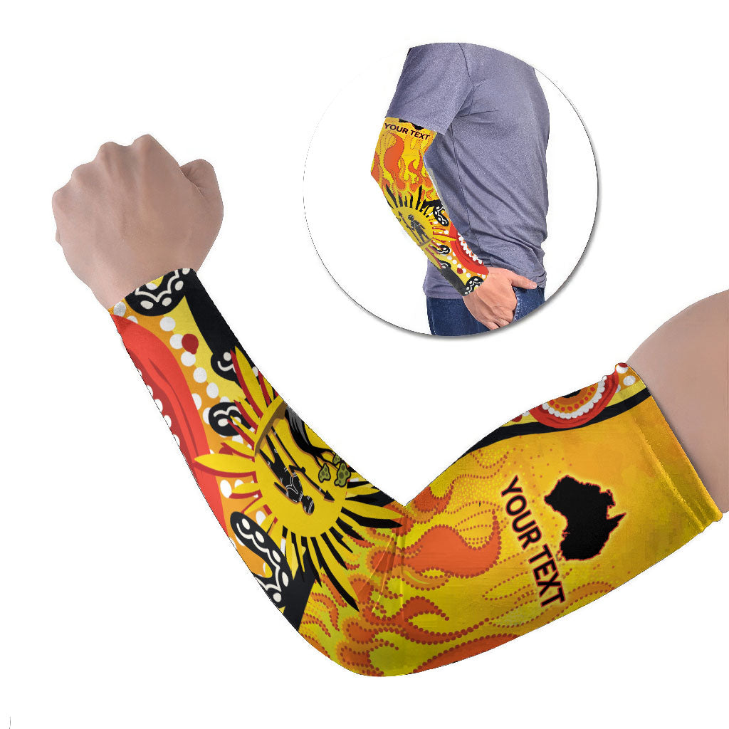 Australia Bushfire Aboriginal Personalised Arm Sleeves Bush Fire Dreaming