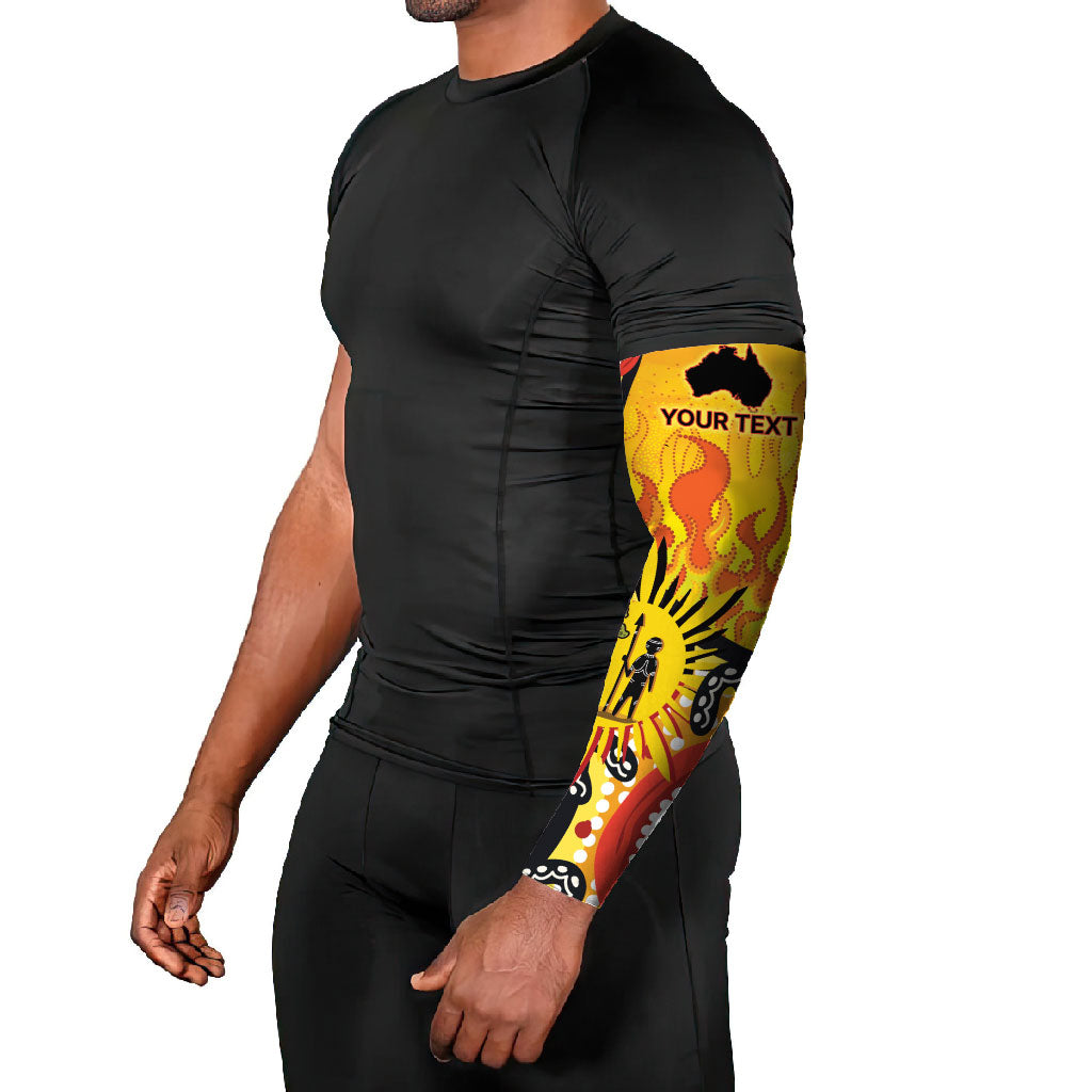 Australia Bushfire Aboriginal Personalised Arm Sleeves Bush Fire Dreaming