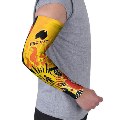 Australia Bushfire Aboriginal Personalised Arm Sleeves Bush Fire Dreaming