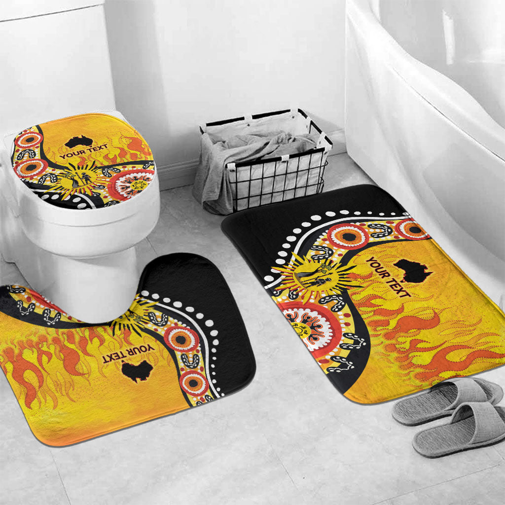 Australia Bushfire Aboriginal Personalised Bathroom Set Bush Fire Dreaming