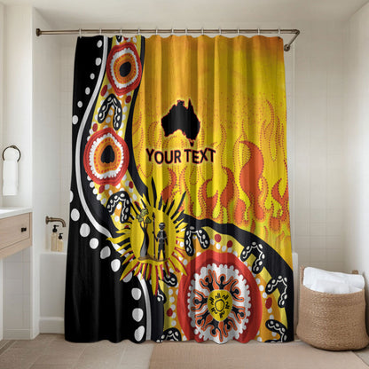 Australia Bushfire Aboriginal Personalised Bathroom Set Bush Fire Dreaming