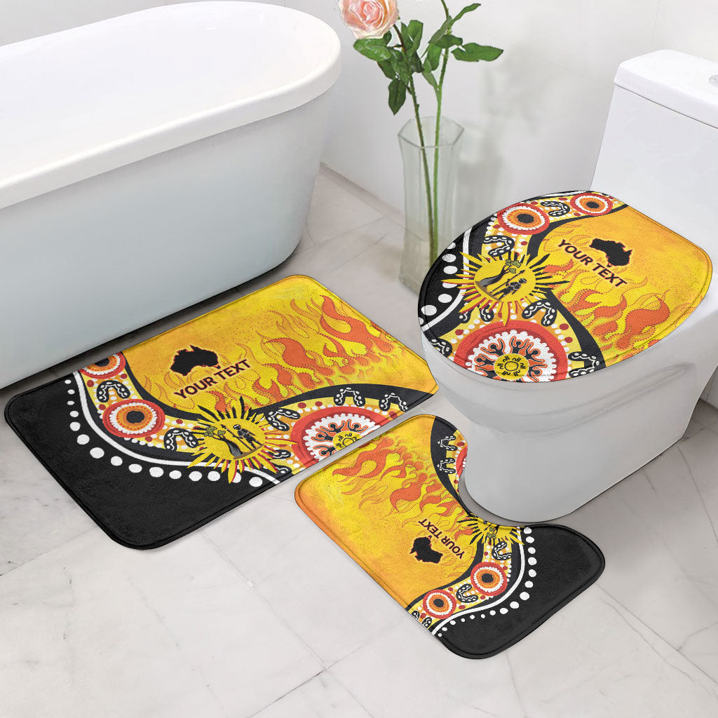 Australia Bushfire Aboriginal Personalised Bathroom Set Bush Fire Dreaming