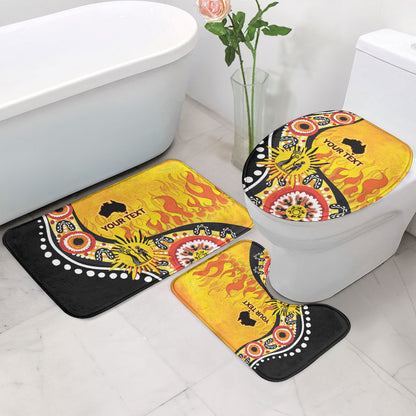 Australia Bushfire Aboriginal Personalised Bathroom Set Bush Fire Dreaming