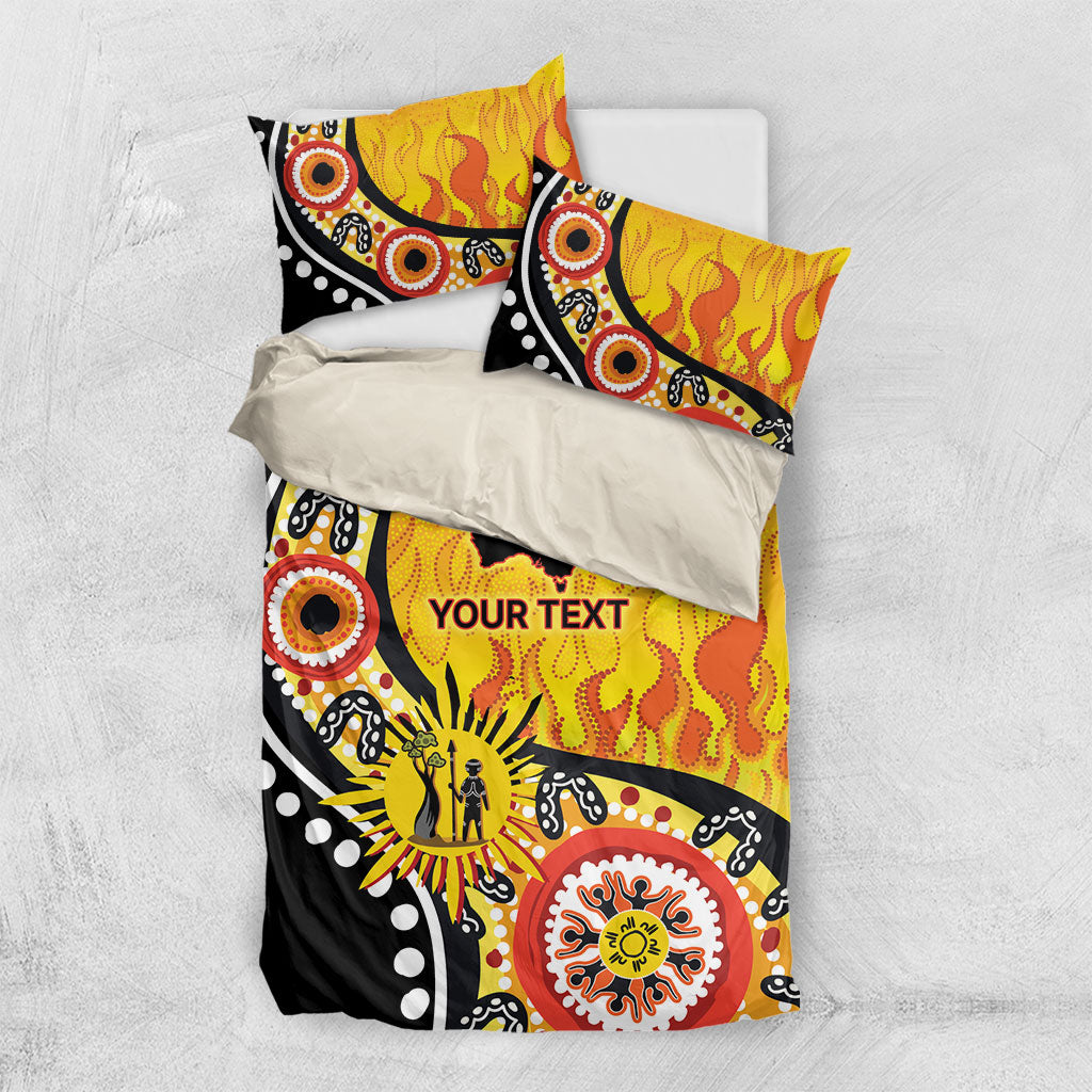 Australia Bushfire Aboriginal Personalised Bedding Set Bush Fire Dreaming