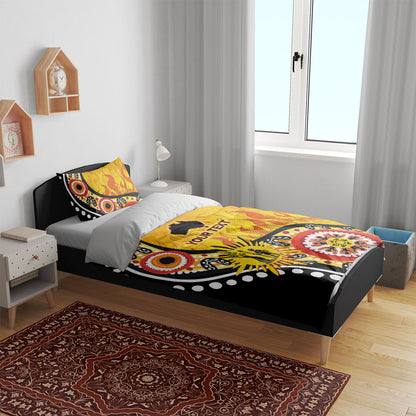 Australia Bushfire Aboriginal Personalised Bedding Set Bush Fire Dreaming