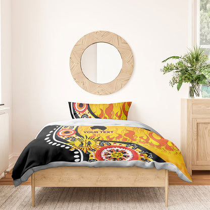 Australia Bushfire Aboriginal Personalised Bedding Set Bush Fire Dreaming