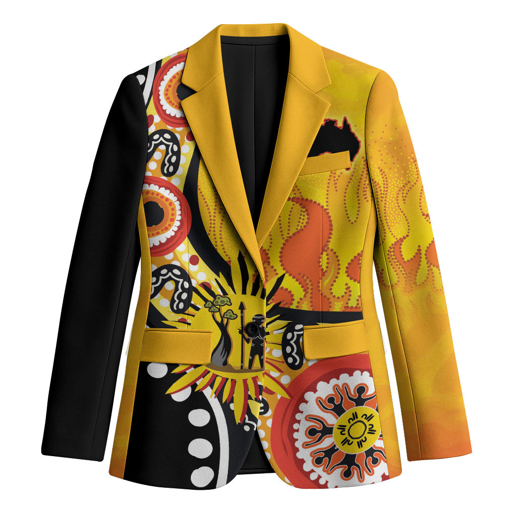 Australia Bushfire Aboriginal Personalised Blazer Bush Fire Dreaming