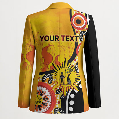Australia Bushfire Aboriginal Personalised Blazer Bush Fire Dreaming