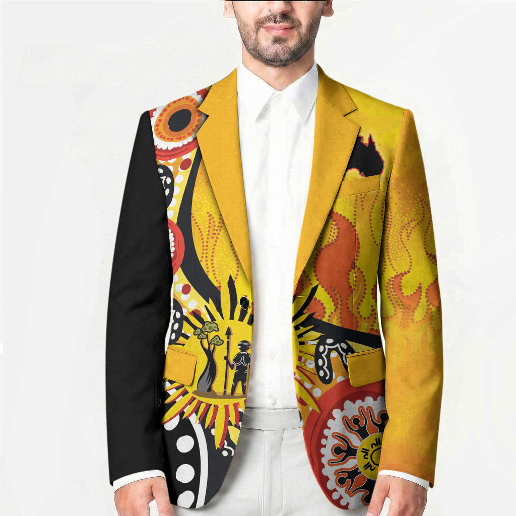 Australia Bushfire Aboriginal Personalised Blazer Bush Fire Dreaming