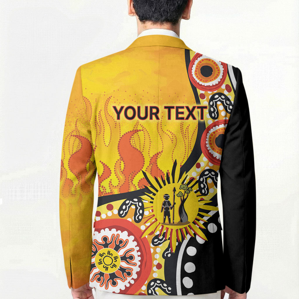Australia Bushfire Aboriginal Personalised Blazer Bush Fire Dreaming