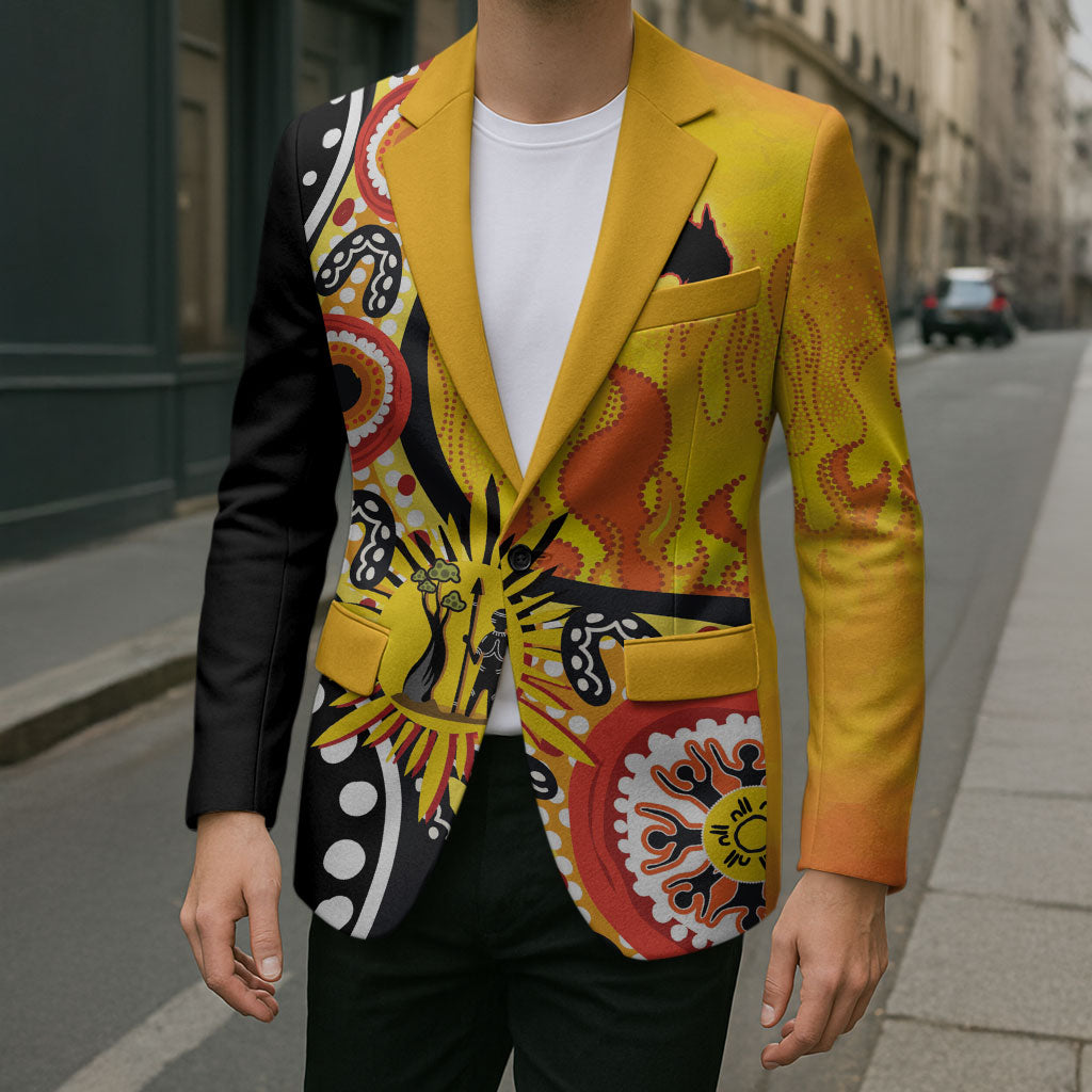 Australia Bushfire Aboriginal Personalised Blazer Bush Fire Dreaming
