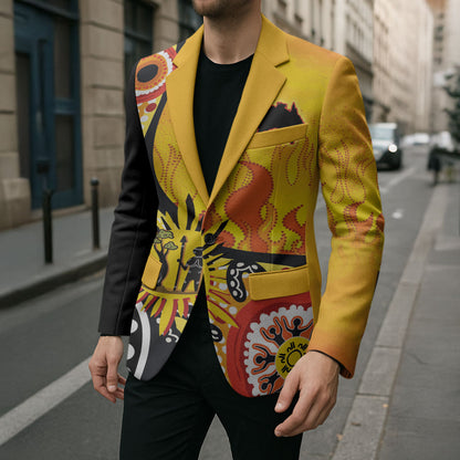 Australia Bushfire Aboriginal Personalised Blazer Bush Fire Dreaming