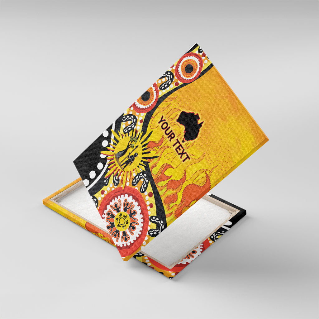 Australia Bushfire Aboriginal Personalised Canvas Wall Art Bush Fire Dreaming