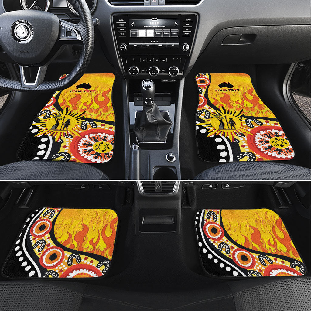 Australia Bushfire Aboriginal Personalised Car Mats Bush Fire Dreaming
