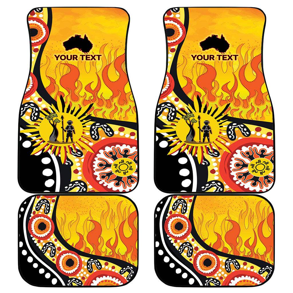 Australia Bushfire Aboriginal Personalised Car Mats Bush Fire Dreaming