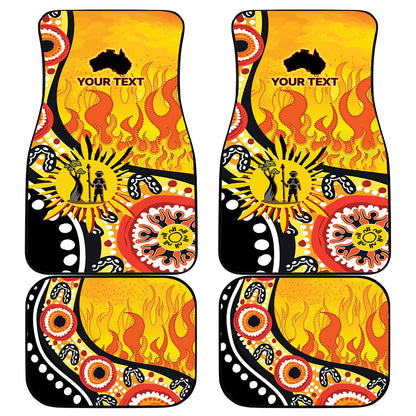 Australia Bushfire Aboriginal Personalised Car Mats Bush Fire Dreaming