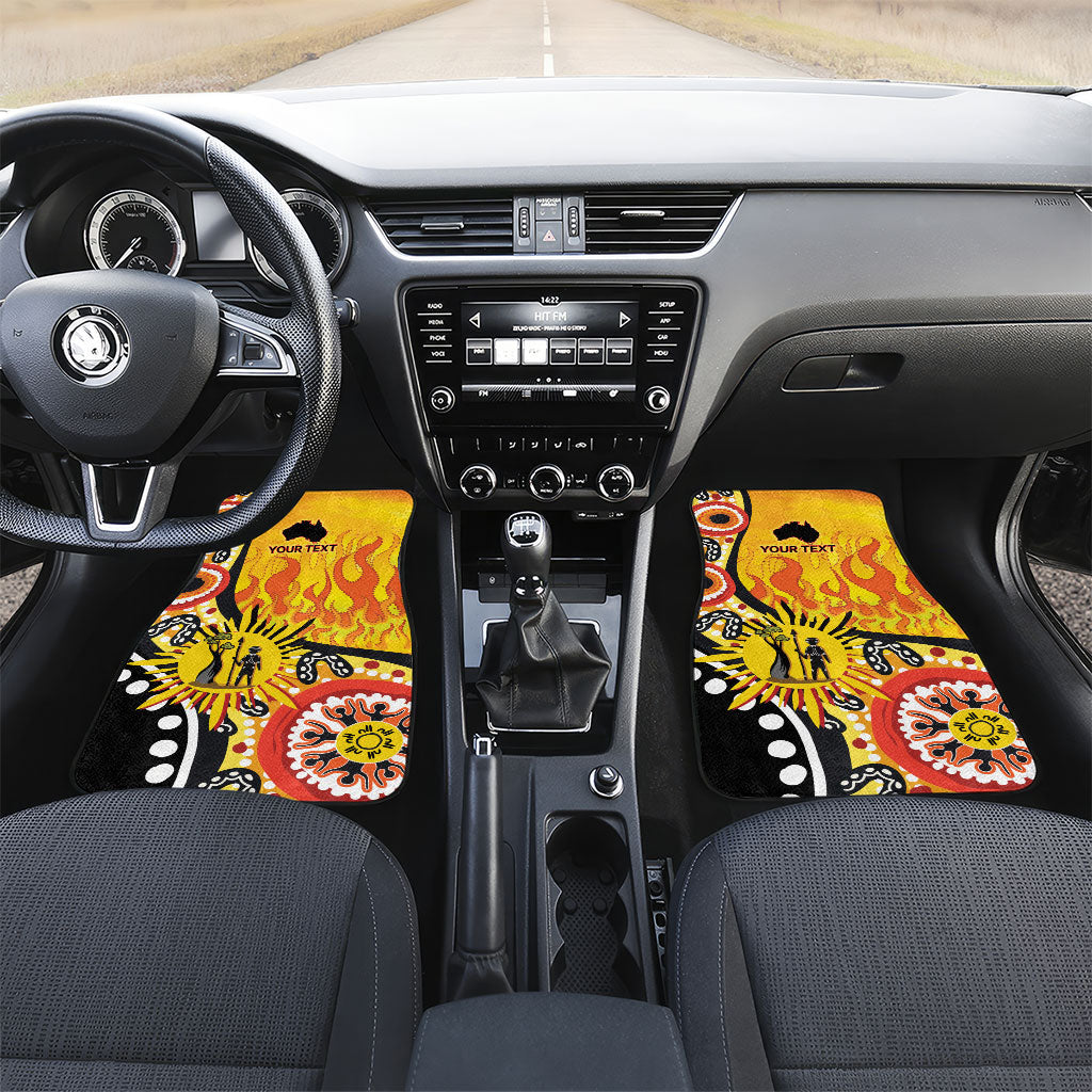 Australia Bushfire Aboriginal Personalised Car Mats Bush Fire Dreaming