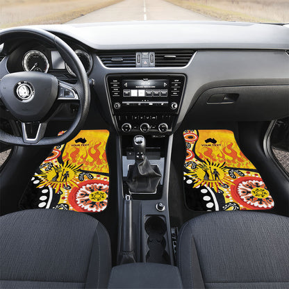 Australia Bushfire Aboriginal Personalised Car Mats Bush Fire Dreaming