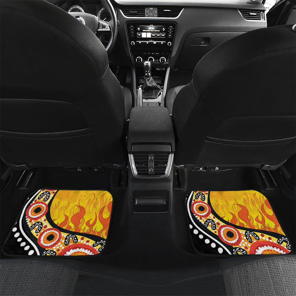 Australia Bushfire Aboriginal Personalised Car Mats Bush Fire Dreaming