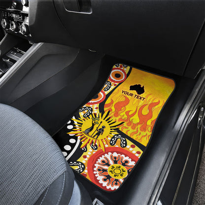Australia Bushfire Aboriginal Personalised Car Mats Bush Fire Dreaming