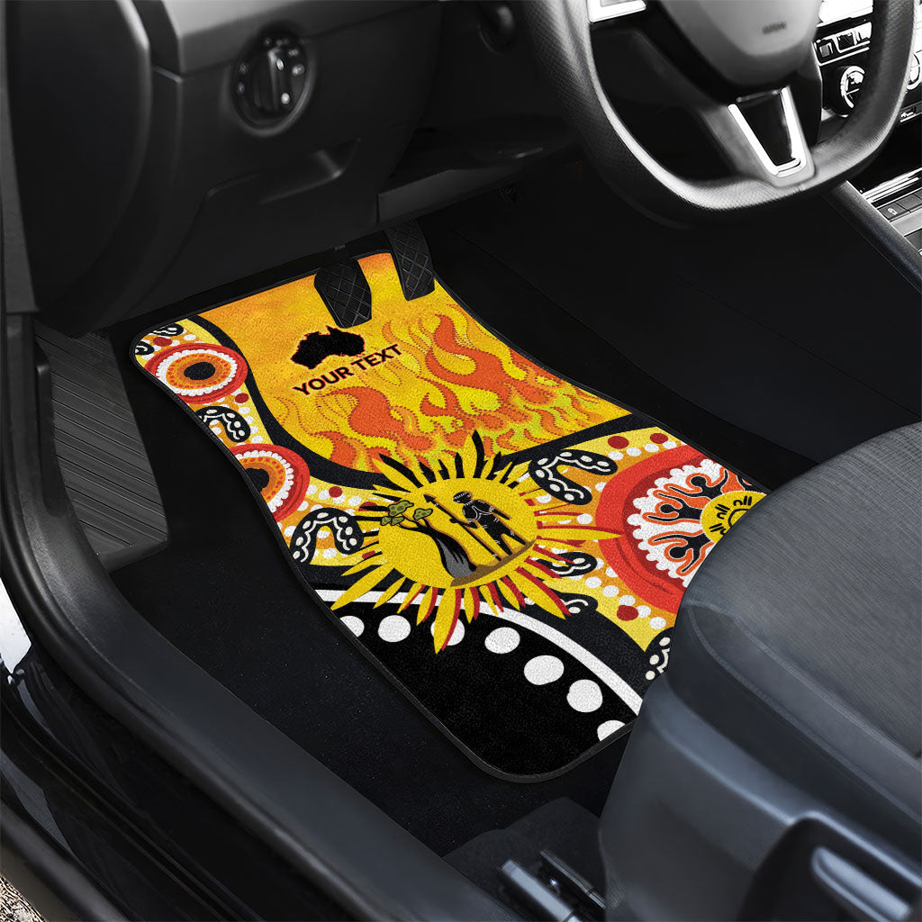 Australia Bushfire Aboriginal Personalised Car Mats Bush Fire Dreaming
