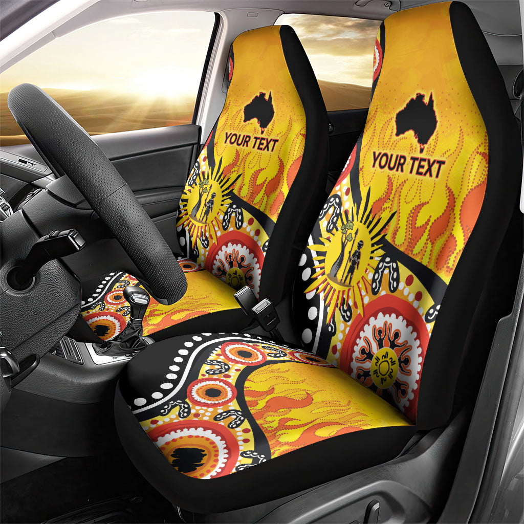 Australia Bushfire Aboriginal Personalised Car Seat Cover Bush Fire Dreaming