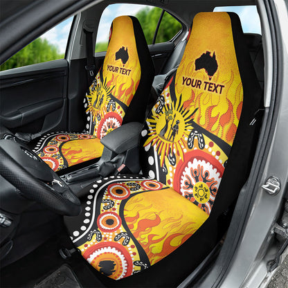 Australia Bushfire Aboriginal Personalised Car Seat Cover Bush Fire Dreaming